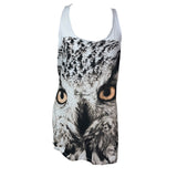 Owl Print Graphic Y2K Tank Top