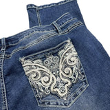 Y2K Embroidered Denim Jeans