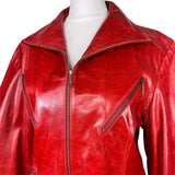 Vintage Red Leather Jacket