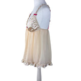 Y2K Vintage Satin and Mesh Cami Babydoll