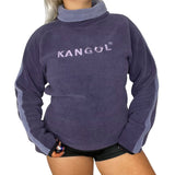 Kangol Purple Pullover Fleece High Neck