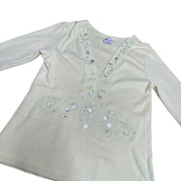 Vintage Pastel Green Top
