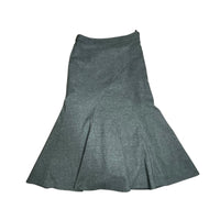 Grey Pleated Maxi Skirt