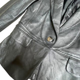 Vintage Leather Blazer Jacket