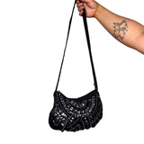 Black Beaded Y2K Bag