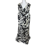 Satin Maxi Cowl Neck Dress