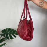 Y2K Tommy & Kate Red Genuine Leather Bag