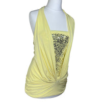 Y2K Sequin Yellow Top