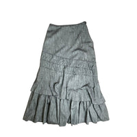 Grey Ruffle Maxi Skirt