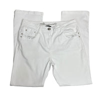 White Bootcut Denim Jeans