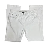 White Bootcut Denim Jeans