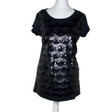 Black Sequin Top