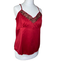 Red Satin Y2K Cami