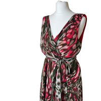 Animal Print Midi Mesh Dress