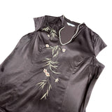 Y2K Brown Satin Top