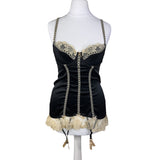 Black Lingerie Corset Babydoll