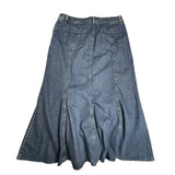Vintage Denim Maxi Skirt