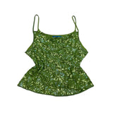 Vintage Sequin Green Cami Top