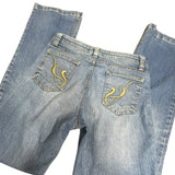 Y2K Embroidered Denim Jeans