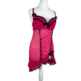 Hot Pink Love Heart BabyDoll