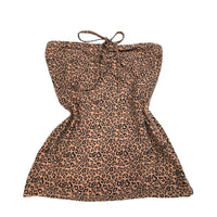 Y2K Animal Print Strapless Bandeau Top