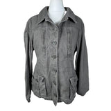 Grey Y2K Utility Jacket