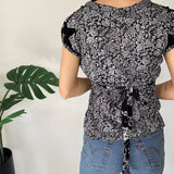 Floral Y2K Tie Back Top