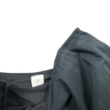 Y2K Black Ruffle Midi Skirt