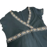 Y2K Black Tie Back Top