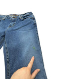 Embroidered Denim Bootcut Jeans