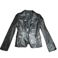 Vintage Leather Blazer Jacket