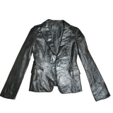 Vintage Leather Blazer Jacket