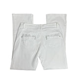 White Bootcut Denim Jeans