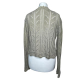 Beige Crochet Y2K Vintage Cardigan