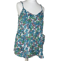 Blue Floral Cami Top