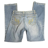 Y2K Embroidered Denim Jeans