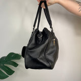Y2K Faux Leather Black Handbag