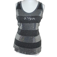 Grey Sequin Top