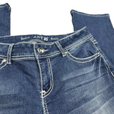 Embroidered Bootcut Denim Jeans