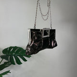 Y2K Snakeskin Clutch Bag