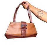 Brown Faux Leather Bag