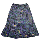 Purple Animal Print Midi/Maxi Skirt