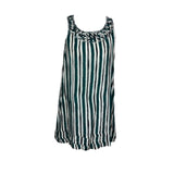 Green Beaded Stripe Top
