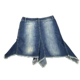 Asymmetrical Y2K Denim Skirt