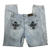 Aninoto Barcelona Embroidered Denim Jeans