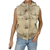 Beige Cord Gilet