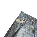Y2K Cargo Capri Denim Jeans