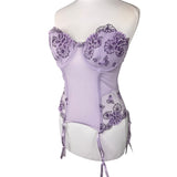 Y2K Lilac Strapless Corset