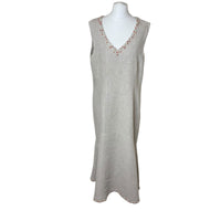 Beige Linen Maxi Dress