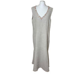 Beige Linen Maxi Dress
